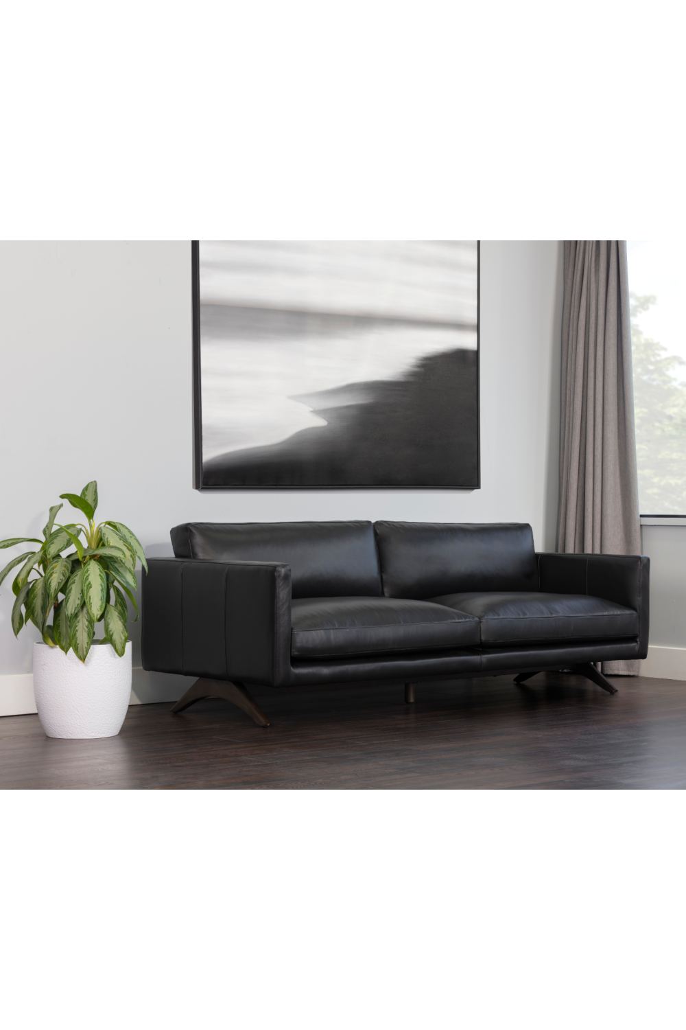 Retro-Inspired Leather Sofa by Splendido Rogers, alternate view 8