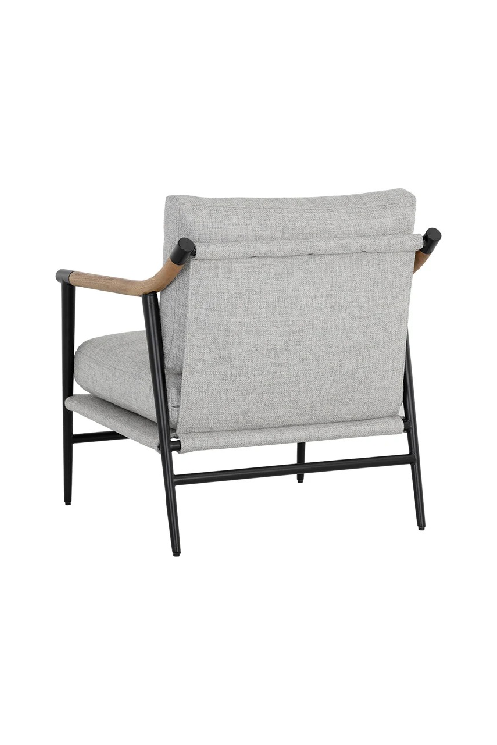 Light Gray Fabric Lounge Chair by Splendido Meadow Accent Chair, alternate view 5
