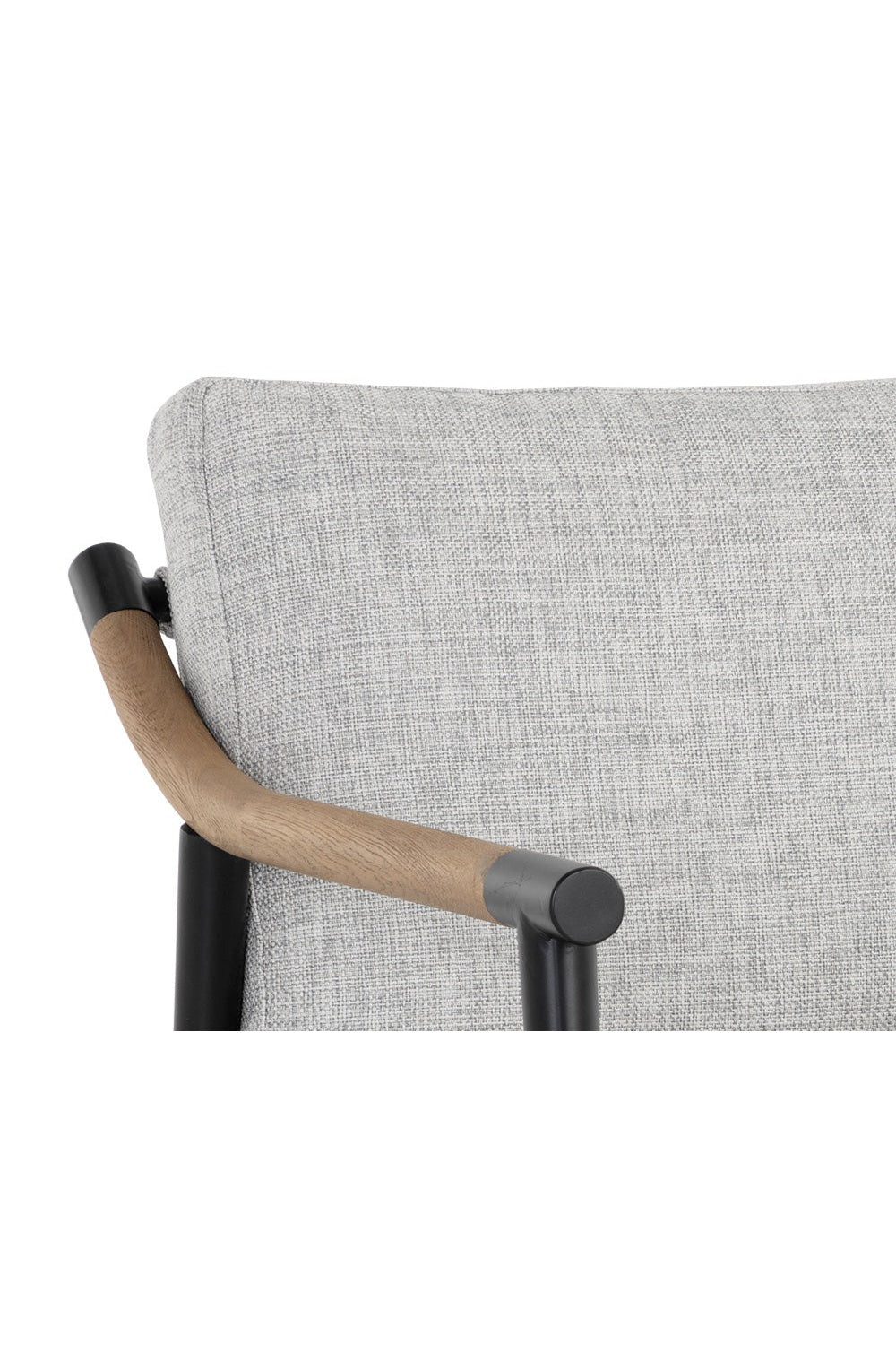 Light Gray Fabric Lounge Chair by Splendido Meadow Accent Chair, alternate view 6