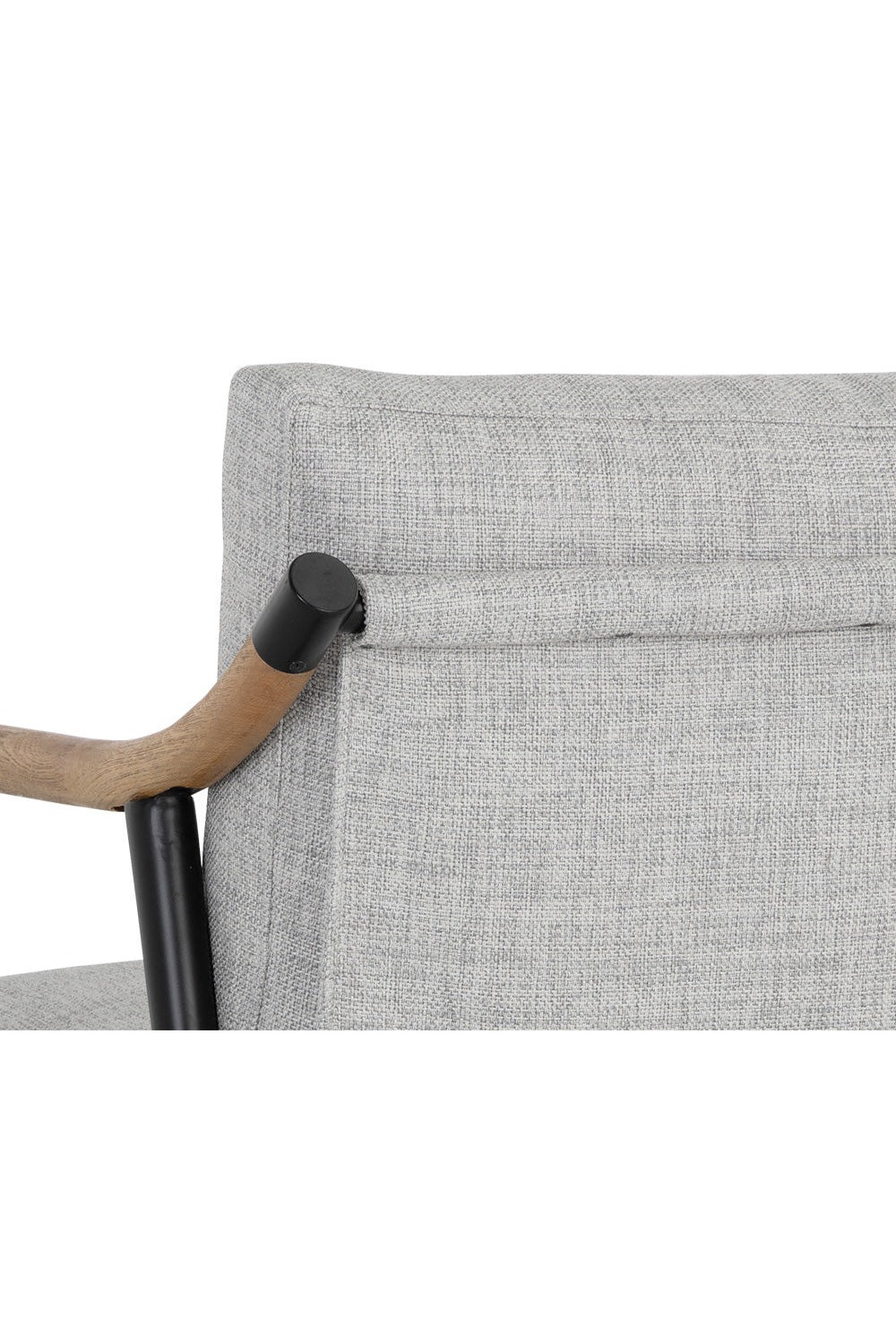 Light Gray Fabric Lounge Chair by Splendido Meadow Accent Chair, alternate view 8