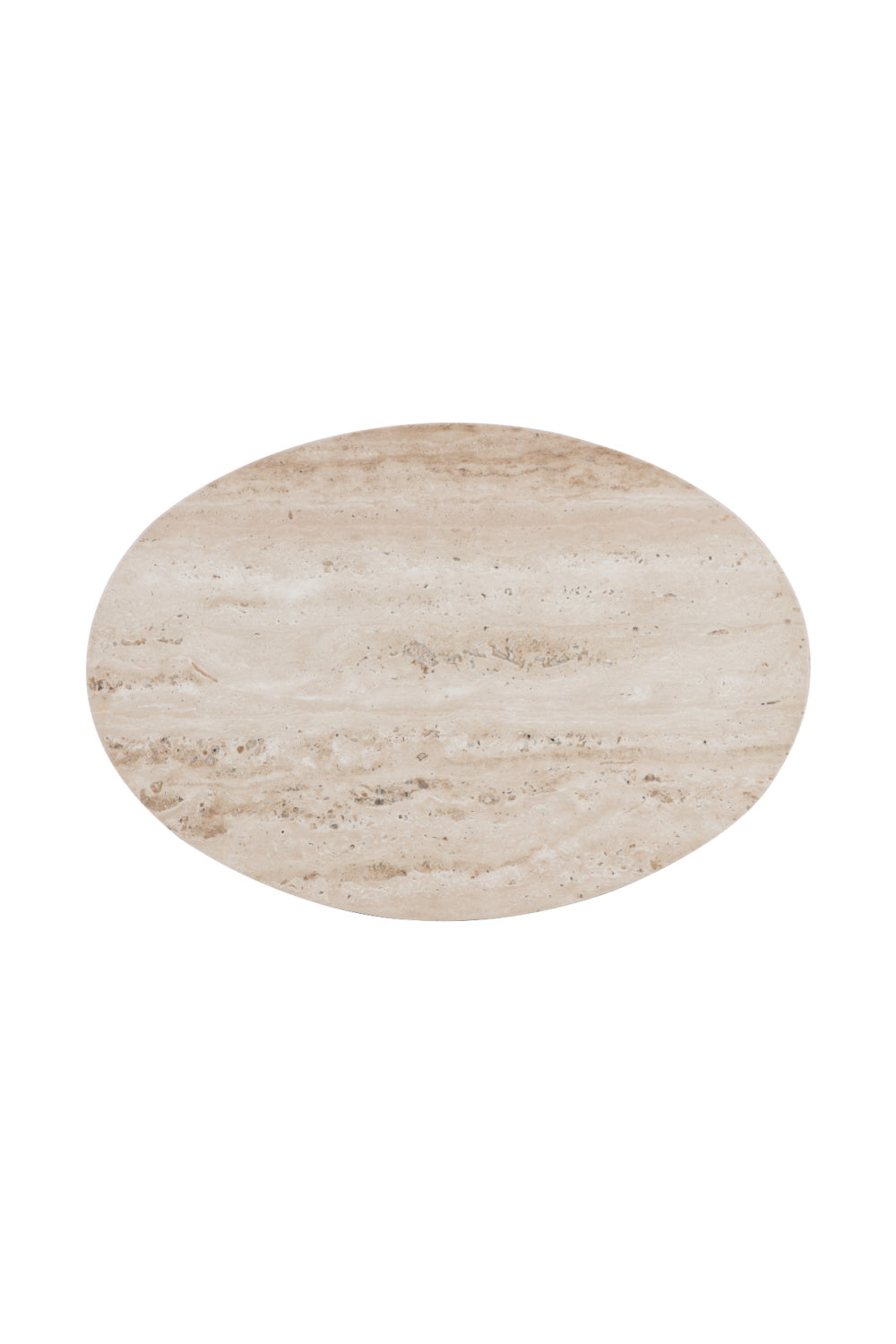 Oval Travertine Side Table by Splendido Roshni, alternate view 5