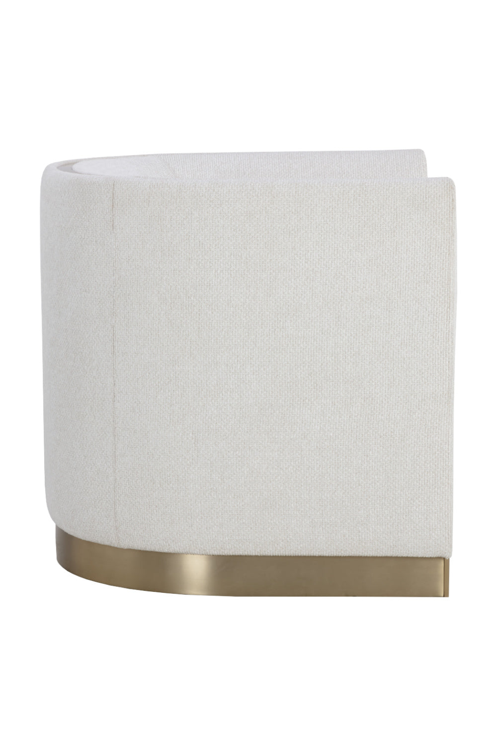 Gold Inlay Curved Lounge Chair by Splendido Larron Accent Chair, alternate view 4