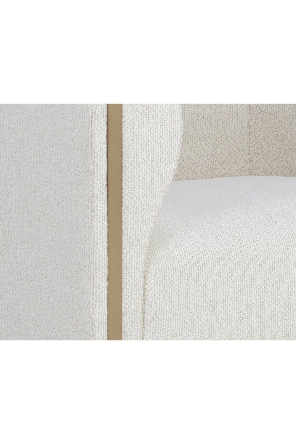 Gold Inlay Curved Lounge Chair by Splendido Larron Accent Chair, alternate view 6