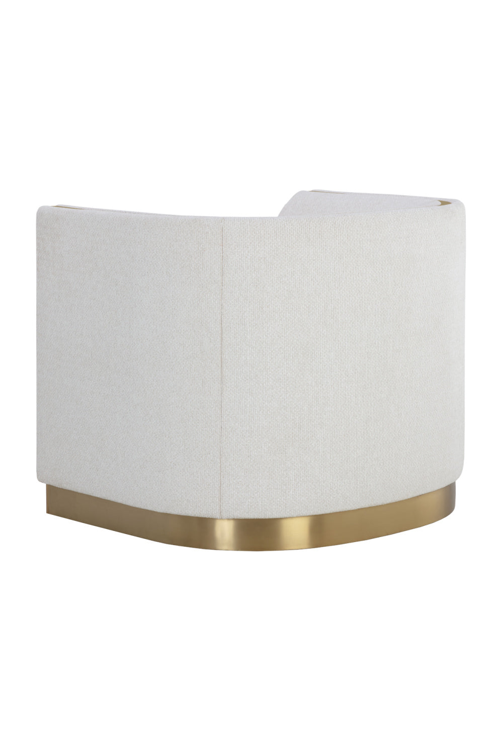 Gold Inlay Curved Lounge Chair by Splendido Larron Accent Chair, alternate view 5