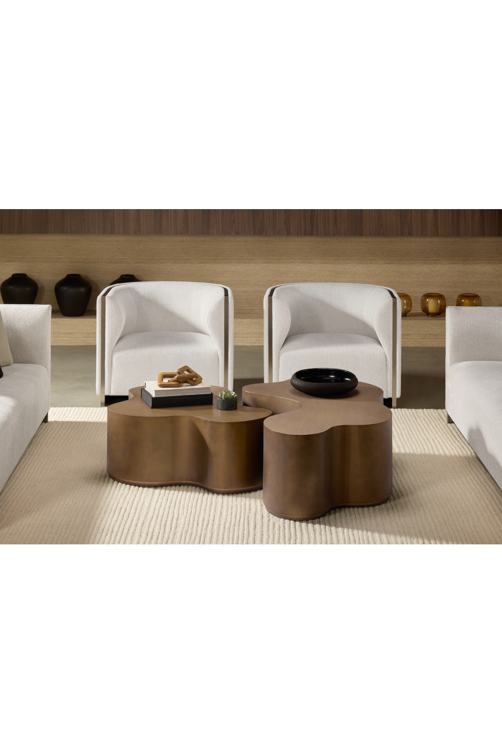 Gold Inlay Curved Lounge Chair by Splendido Larron Accent Chair, alternate view 12
