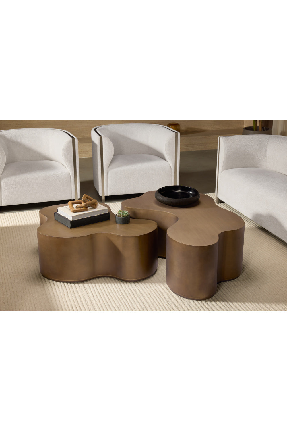 Gold Inlay Curved Lounge Chair by Splendido Larron Accent Chair, alternate view 13