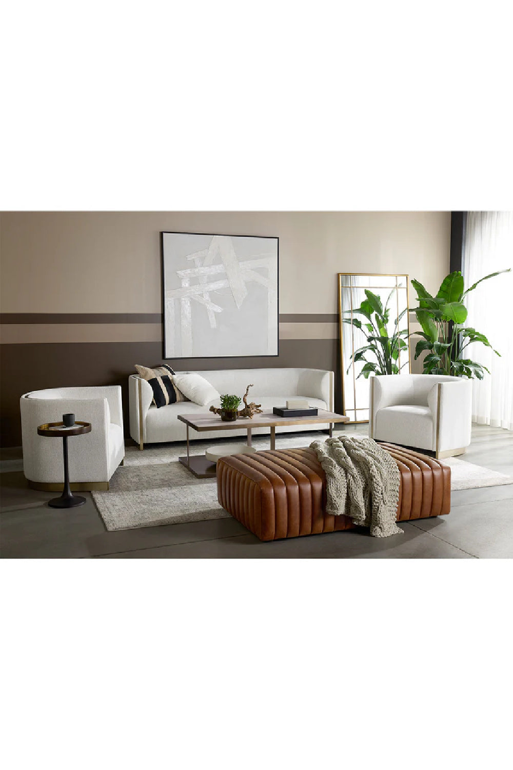 Gold Inlay Curved Sofa by Splendido Larron, alternate view 10