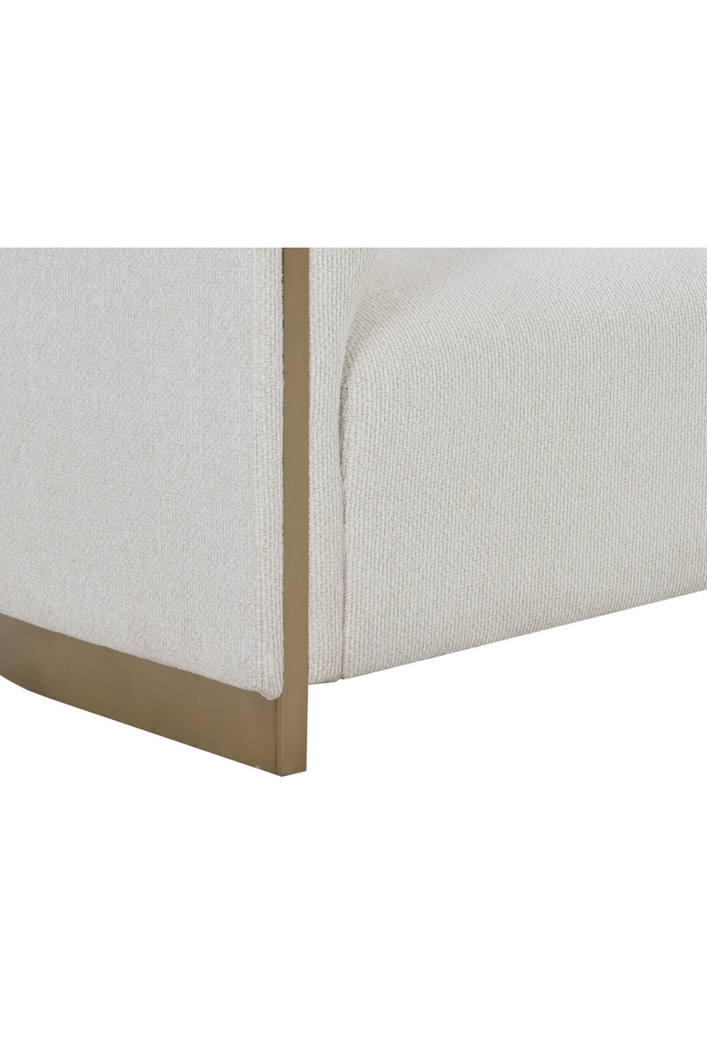 Gold Inlay Curved Sofa by Splendido Larron, alternate view 5