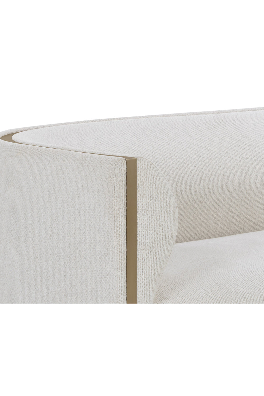 Gold Inlay Curved Sofa by Splendido Larron, alternate view 6