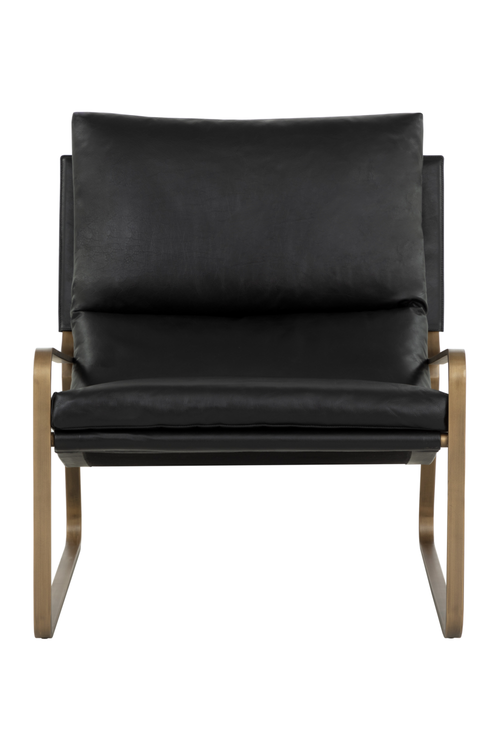 Scooped Leather Lounge Chair by Splendido Zancor Accent Chair, alternate view 19