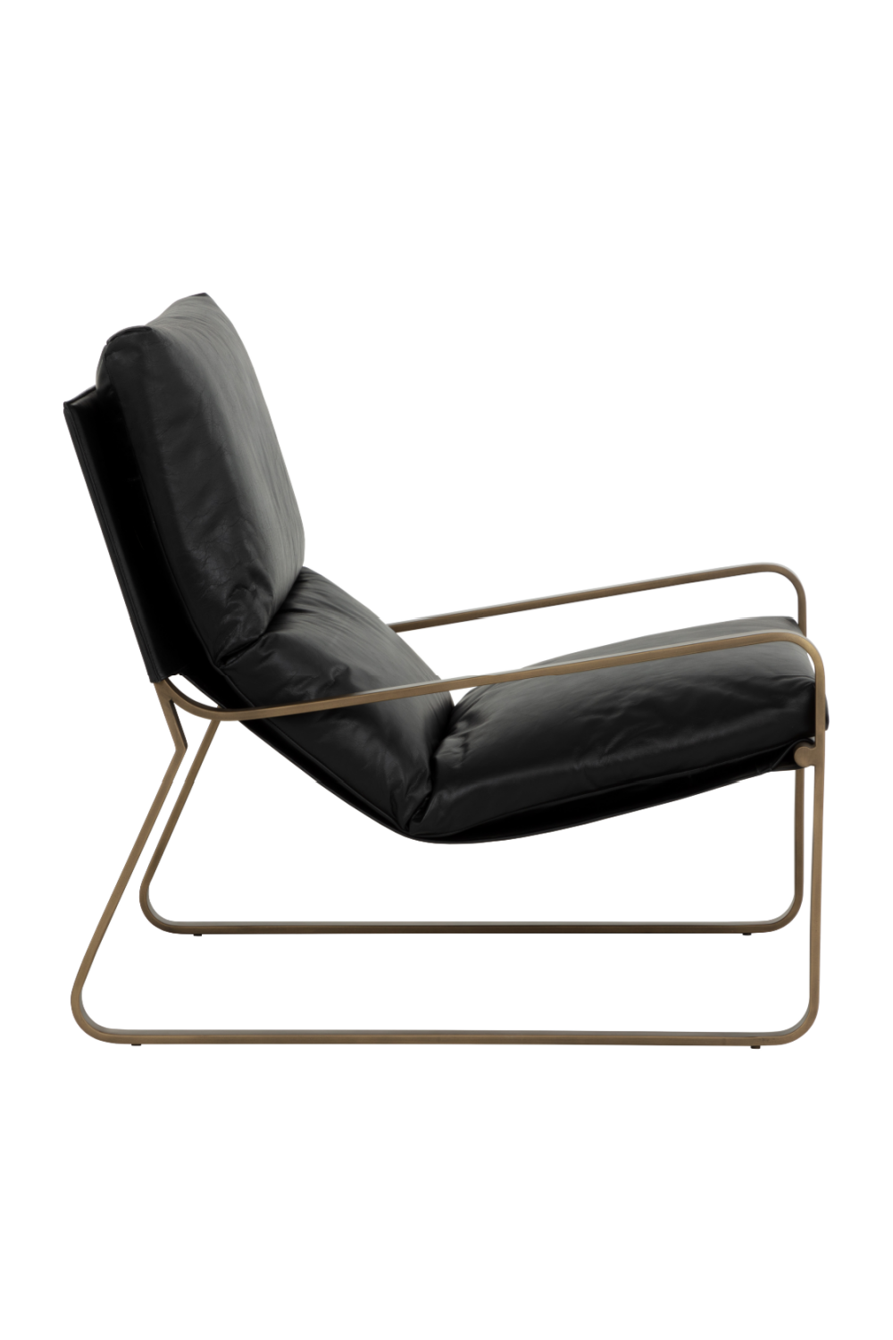 Scooped Leather Lounge Chair by Splendido Zancor Accent Chair, alternate view 20