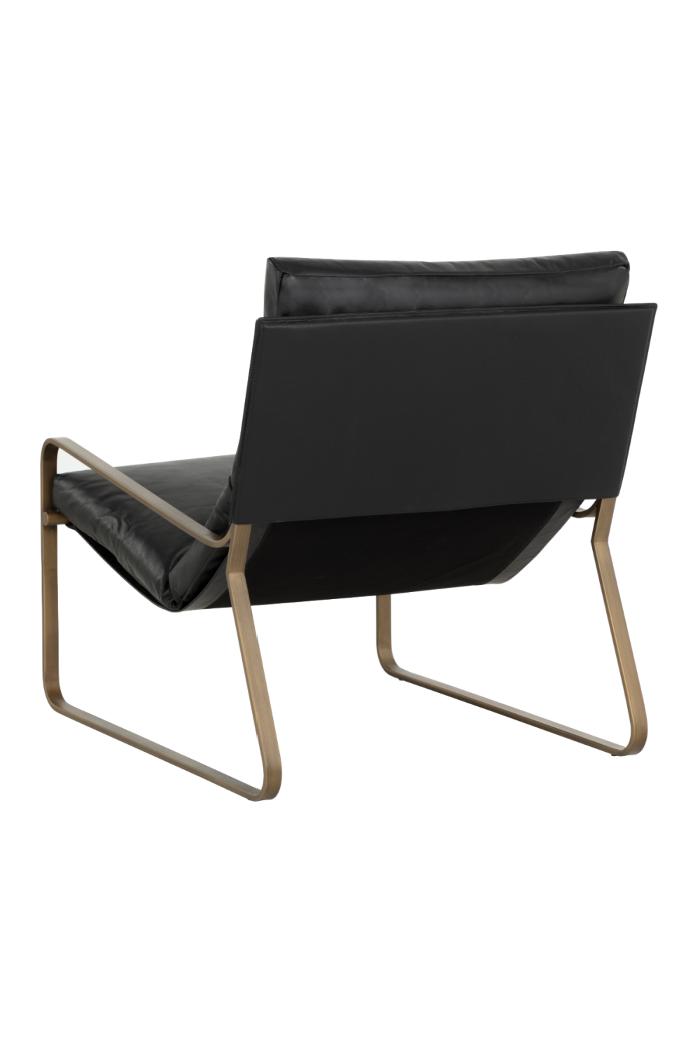 Scooped Leather Lounge Chair by Splendido Zancor Accent Chair, alternate view 21