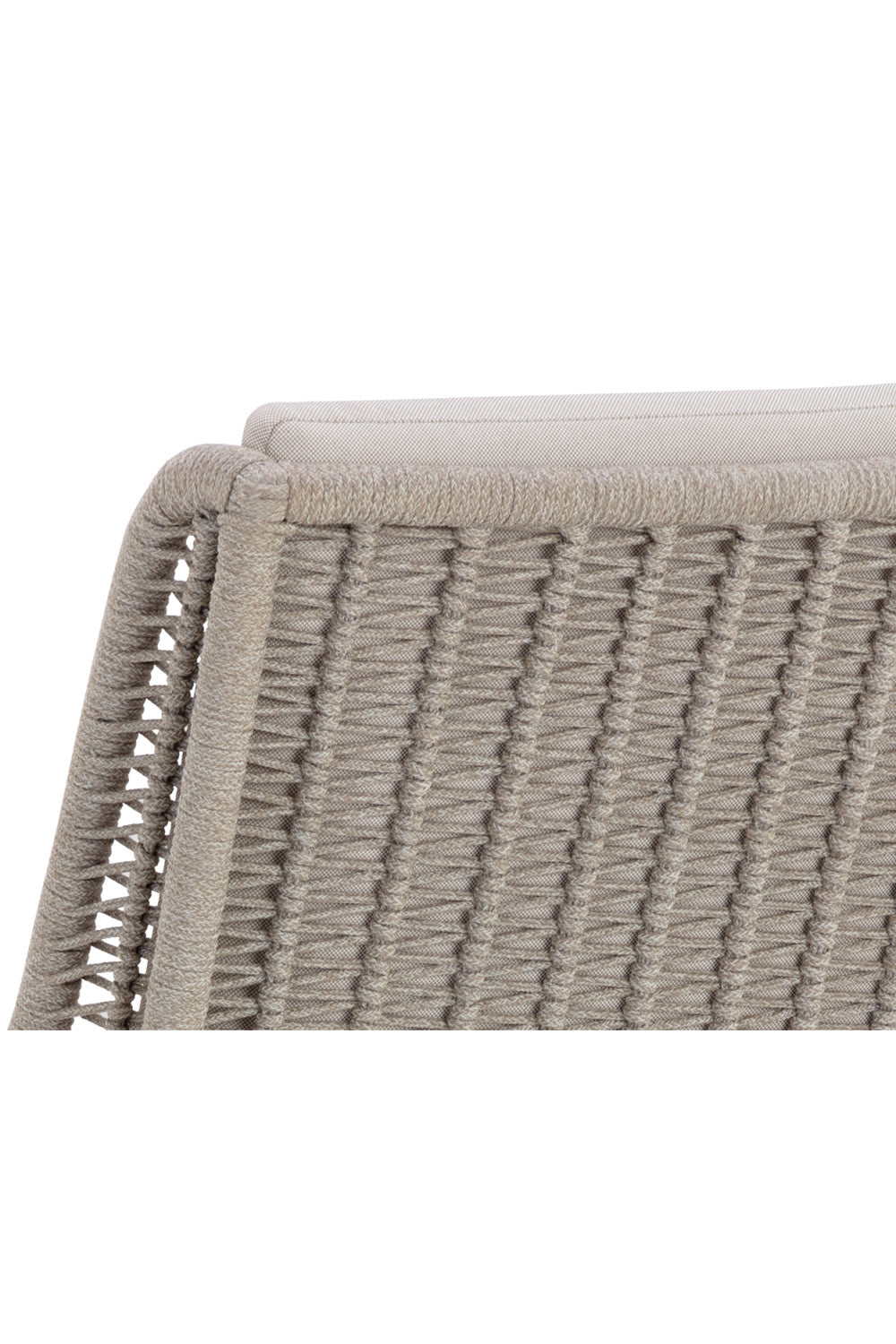 Contemporary Indoor/Outdoor Teak & Woven Dining Chair by Splendido Sorrento Outdoor Dining Chair, alternate view 7