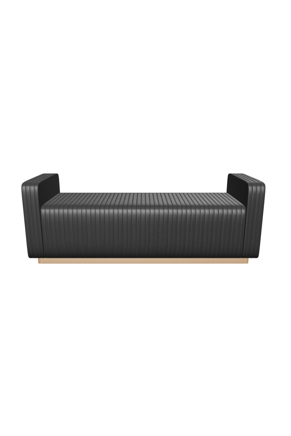 Channel-Tufted Fabric Bench by Splendido Odette, alternate view 9