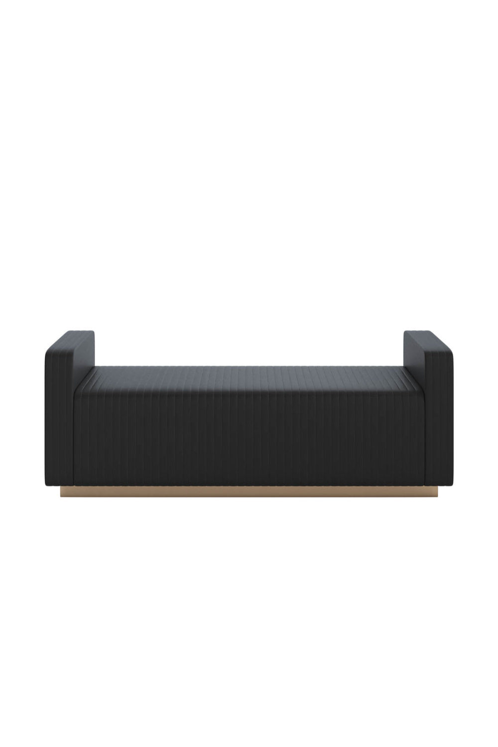 Channel-Tufted Fabric Bench by Splendido Odette, alternate view 11
