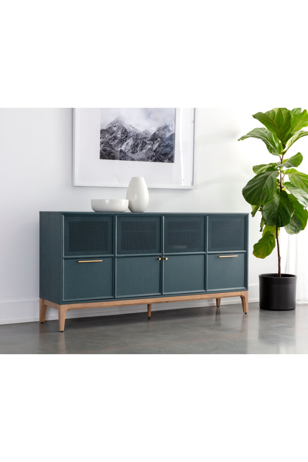 Teal Oak Sideboard by Splendido Rivero, alternate view 8