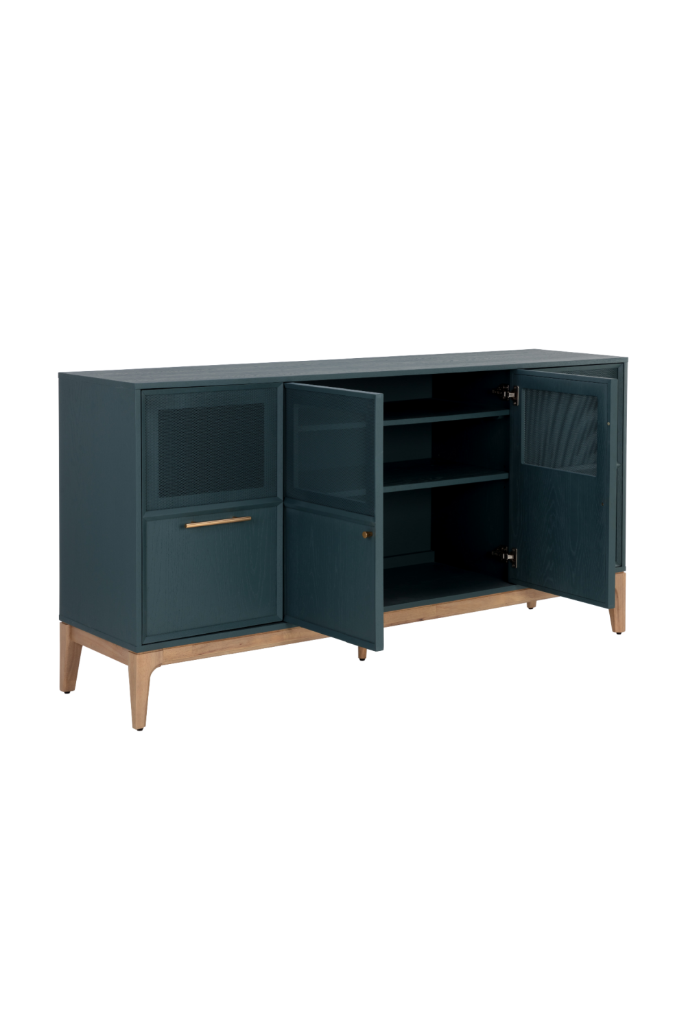 Teal Oak Sideboard by Splendido Rivero, alternate view 4