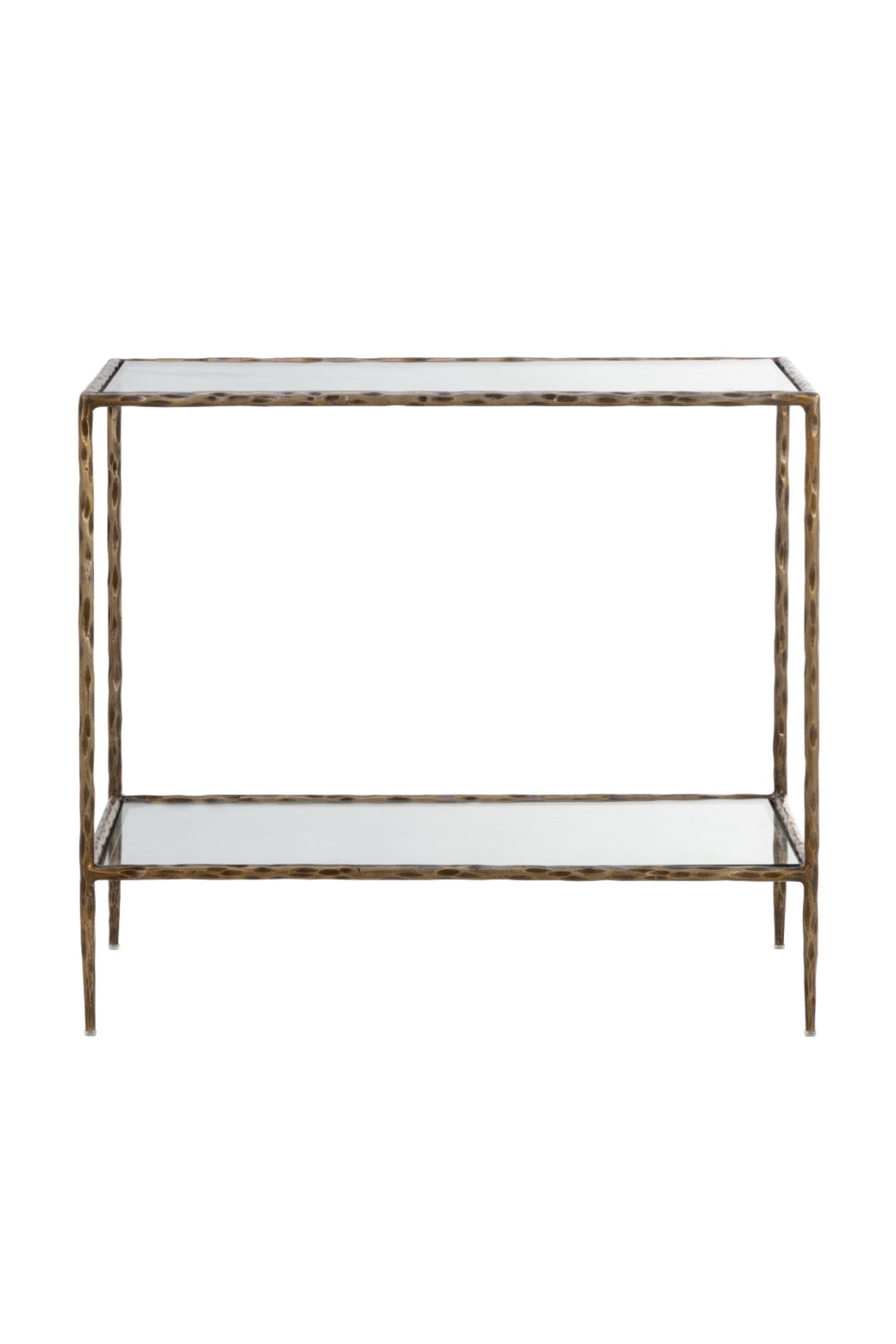 Hand-hammered Metal Nightstand by Splendido Emine