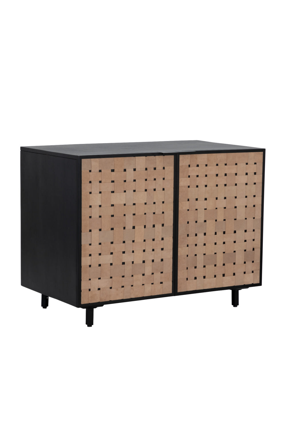 Sueded Tan Leather Sideboard by Splendido Omari