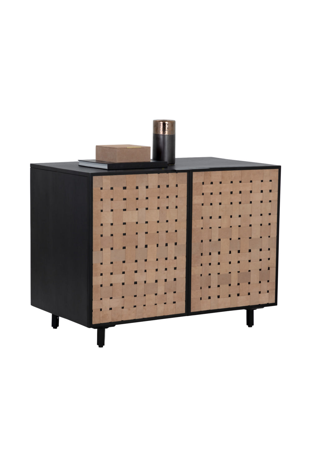 Sueded Tan Leather Sideboard by Splendido Omari, alternate view 5