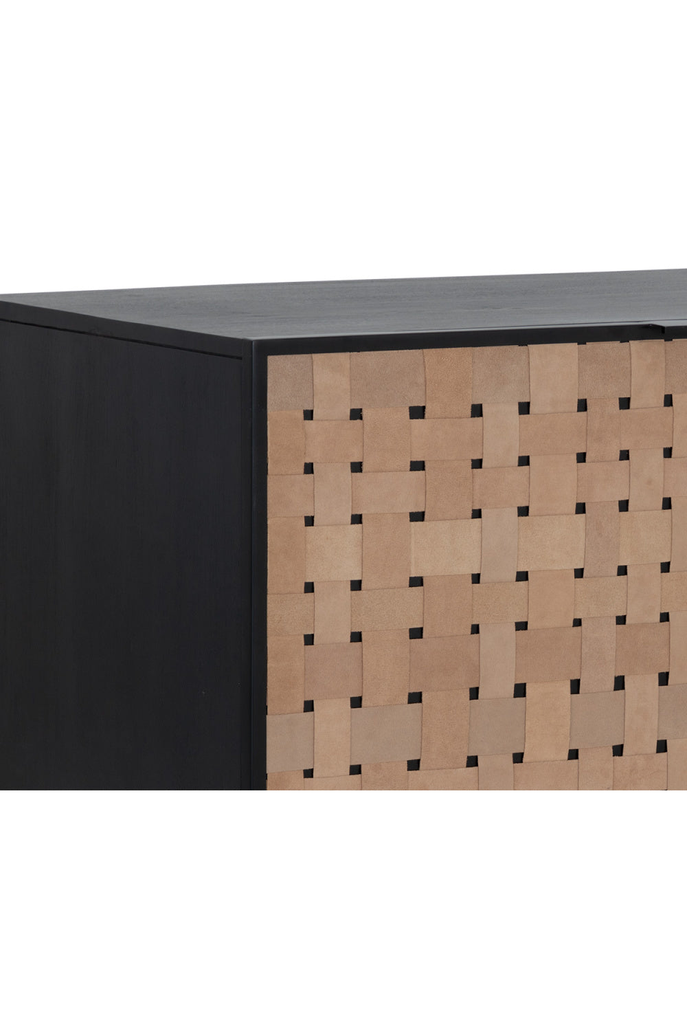 Sueded Tan Leather Sideboard by Splendido Omari, alternate view 6