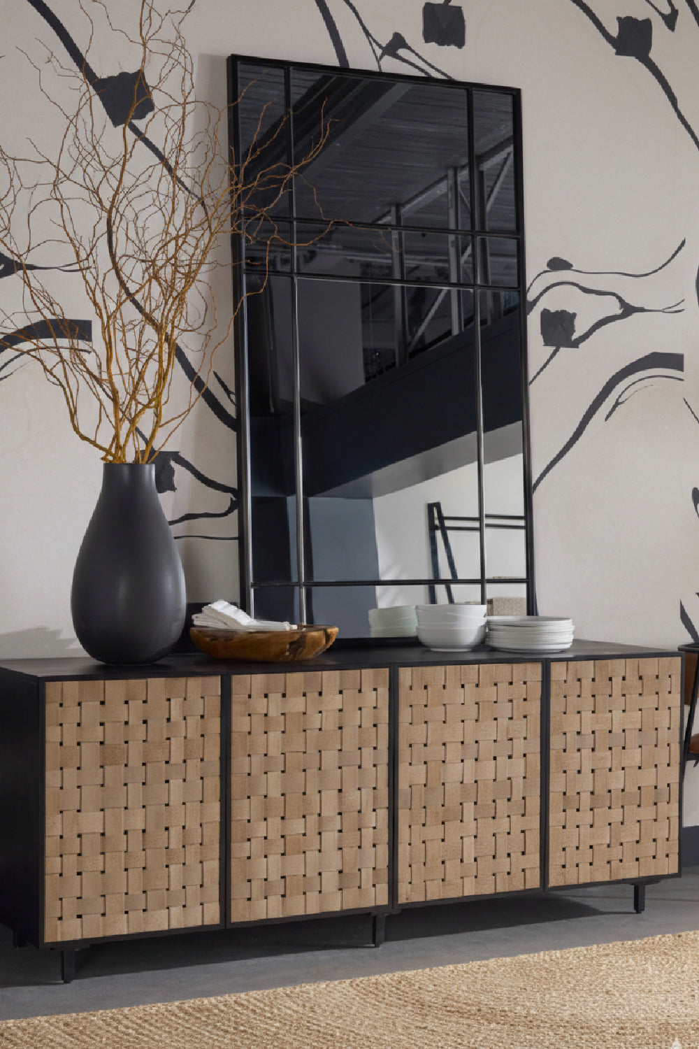 Sueded Tan Leather Sideboard by Splendido Omari, alternate view 12