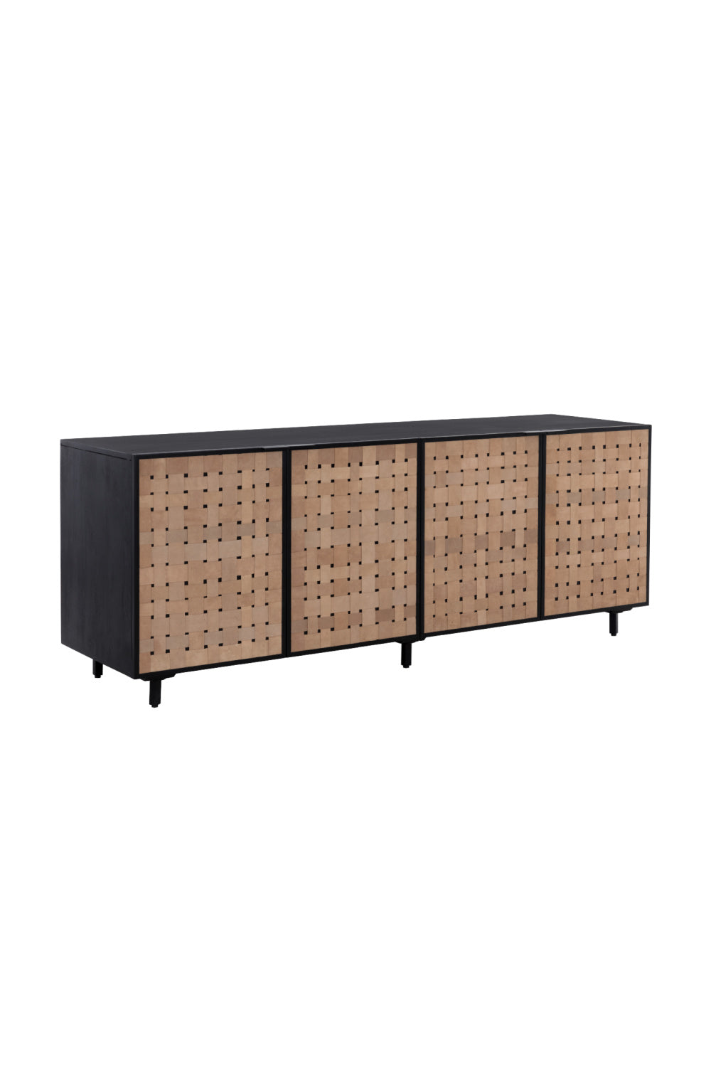 Sueded Tan Leather Sideboard by Splendido Omari, alternate view 11
