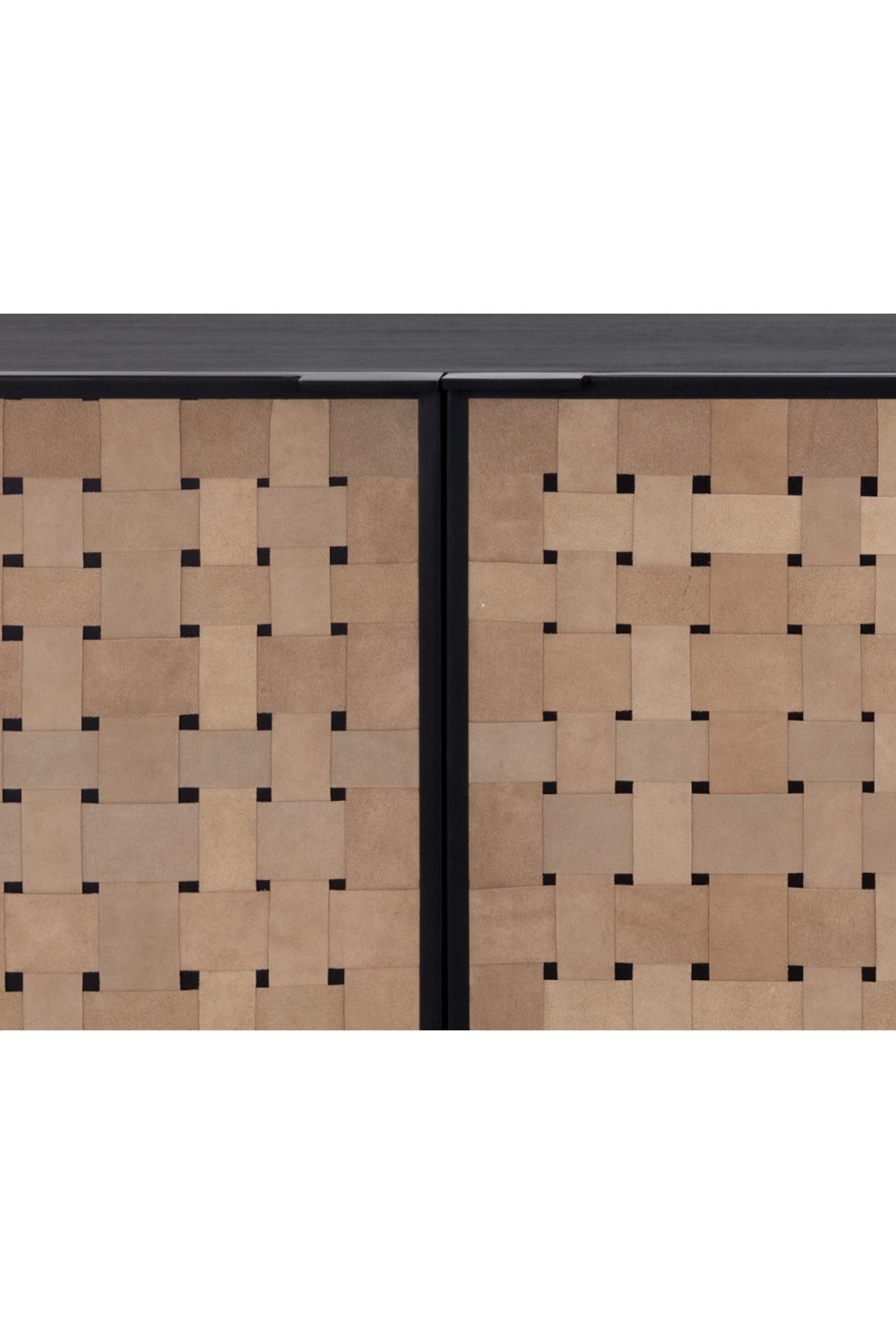 Sueded Tan Leather Sideboard by Splendido Omari, alternate view 17
