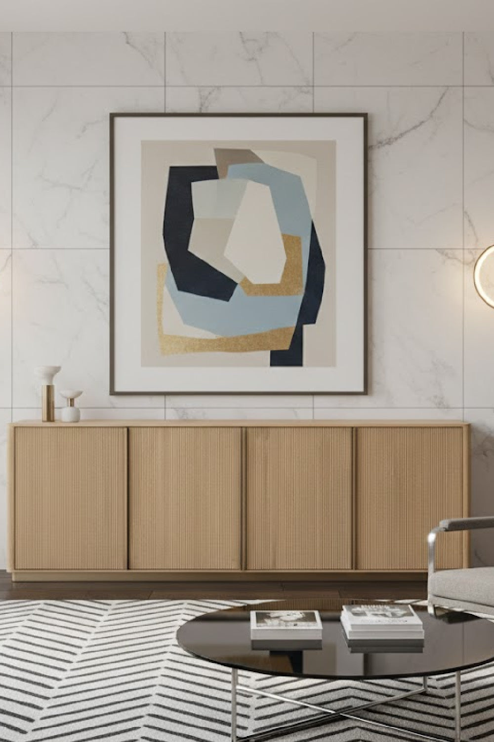 Oak 4-Door Sideboard by Splendido Kalla, alternate view 2