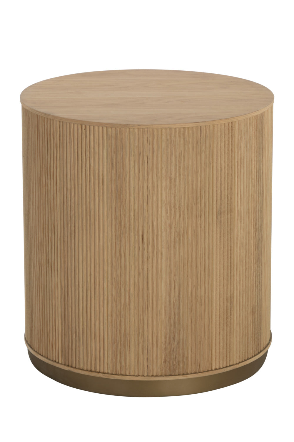 Reeded Oak Side Table by Splendido Kalla