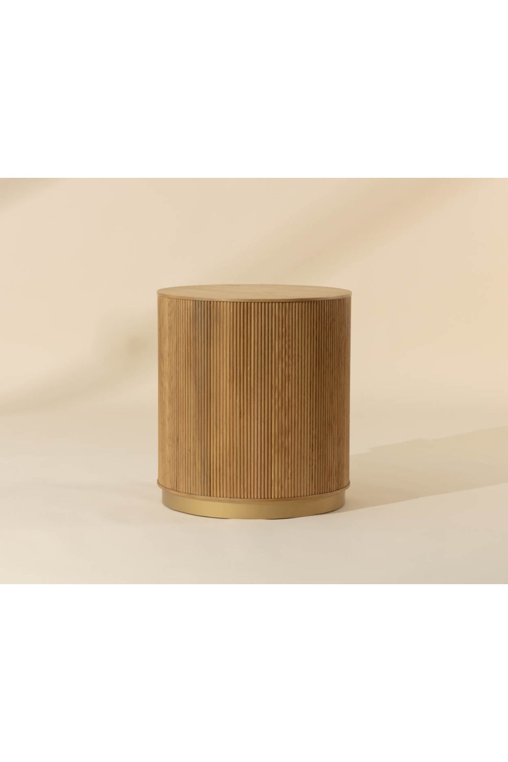 Reeded Oak Side Table by Splendido Kalla, alternate view 7