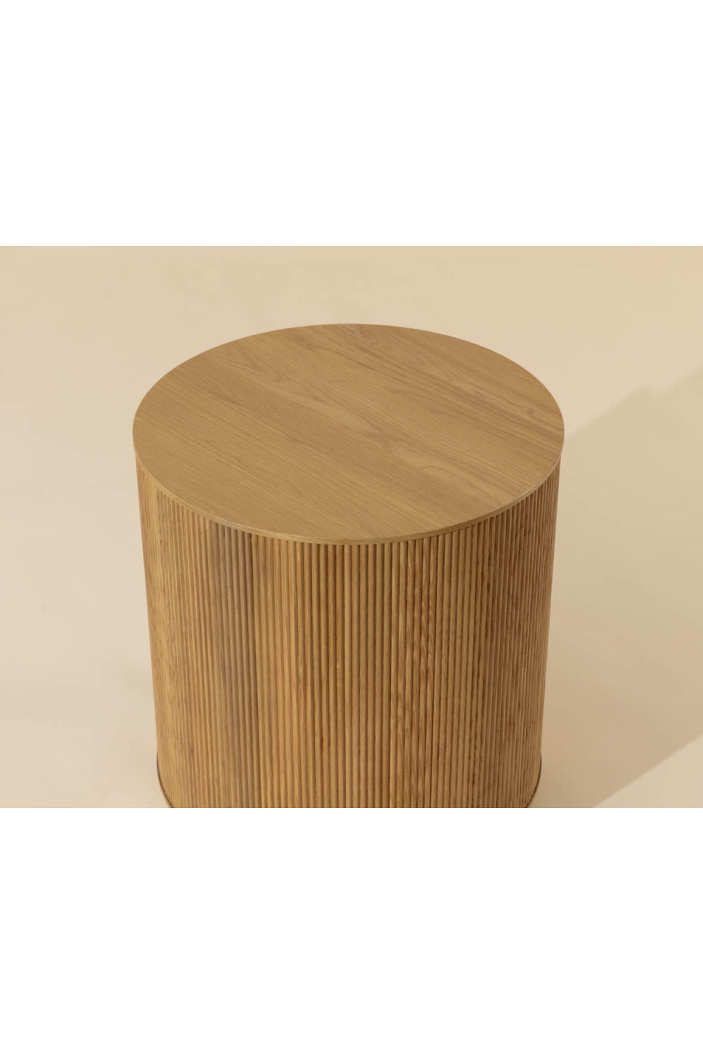 Reeded Oak Side Table by Splendido Kalla, alternate view 8