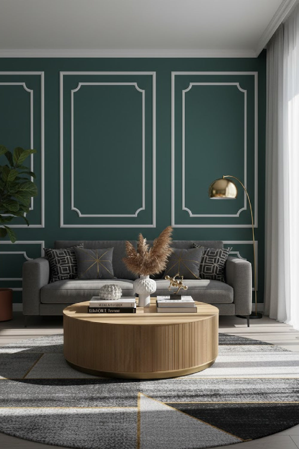 Reeded Oak Coffee Table by Splendido Kalla, alternate view 2