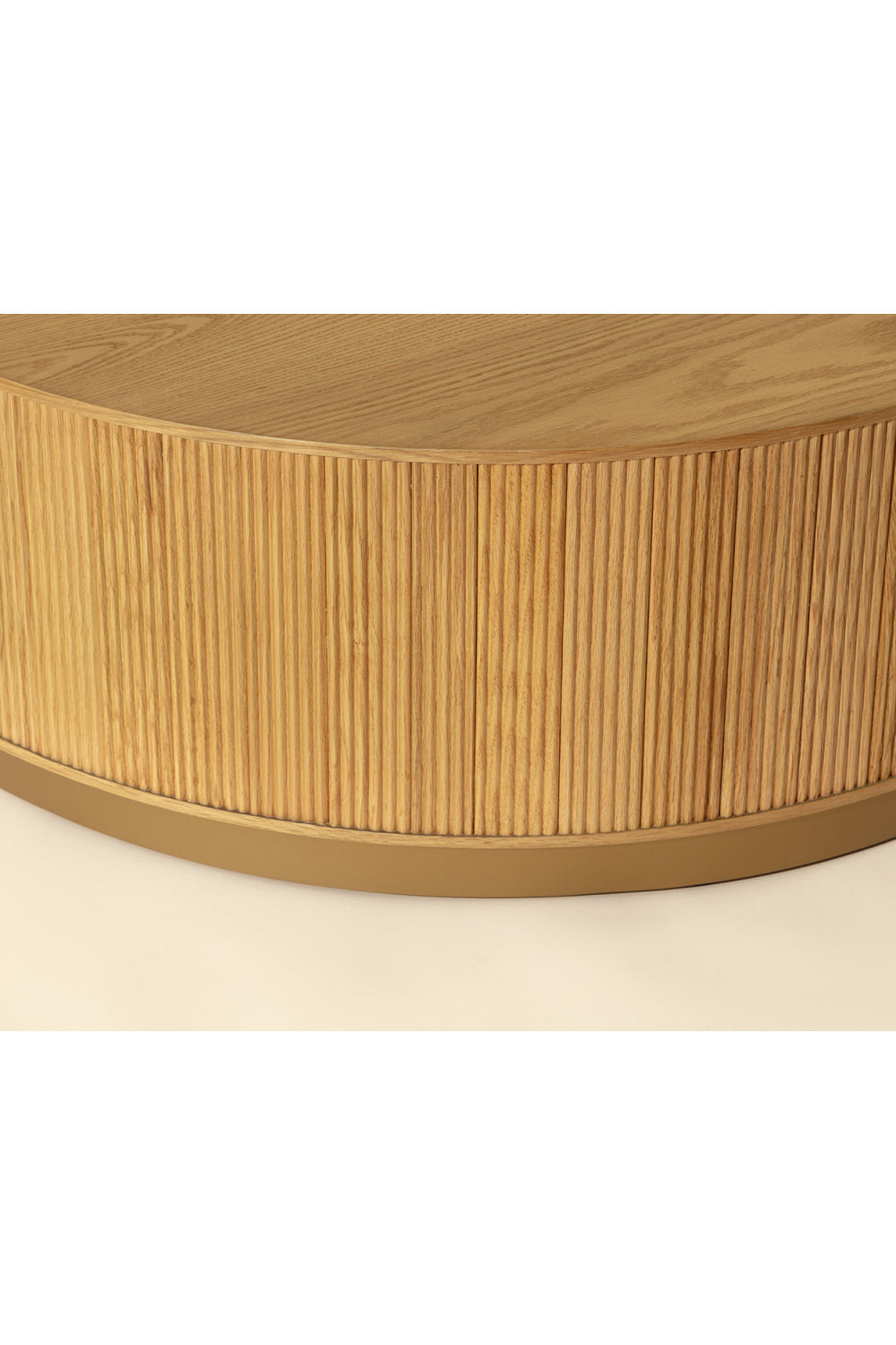 Reeded Oak Coffee Table by Splendido Kalla, alternate view 8
