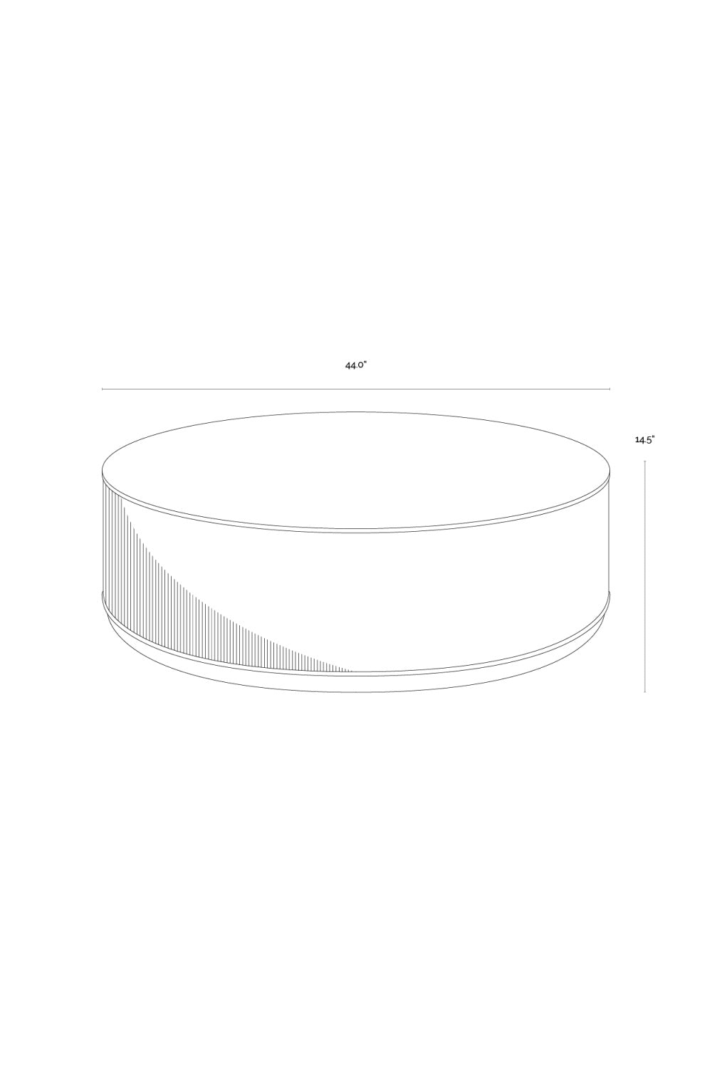 Reeded Oak Coffee Table by Splendido Kalla, alternate view 10