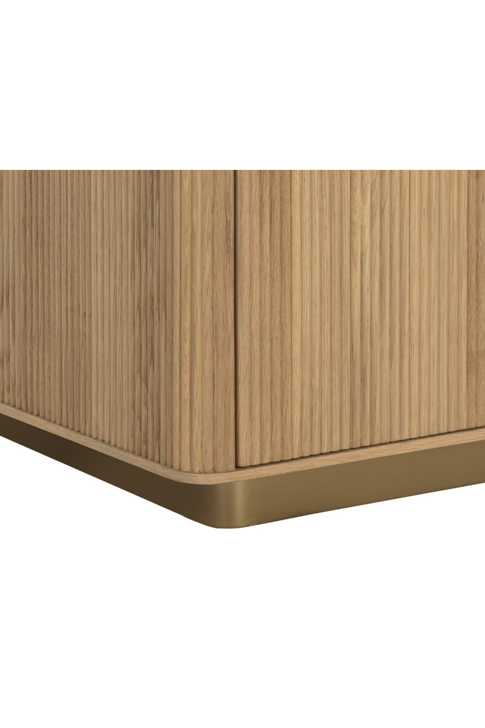 Reeded Oak 2-Drawer Nightstand by Splendido Kalla, alternate view 7
