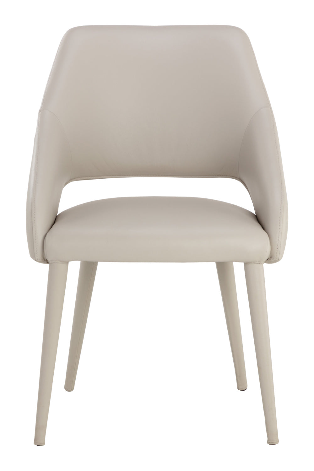 Modern European furniture - Monochromatic Leather Dining Chair - www.oroa.com