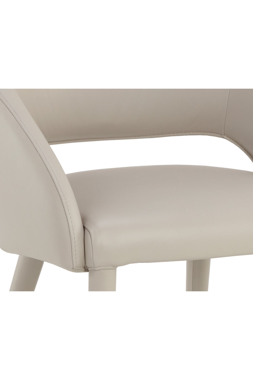 Modern European furniture - Monochromatic Leather Dining Chair - www.oroa.com