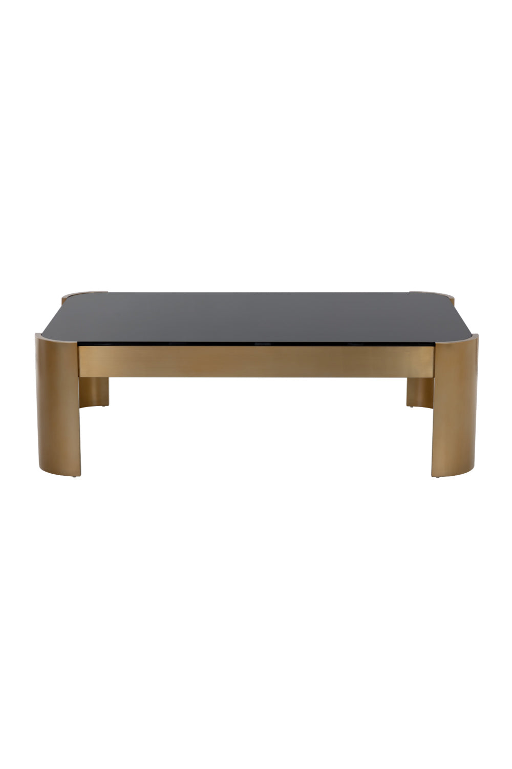 Black Glass Rectangular Coffee Table by Splendido Irvine