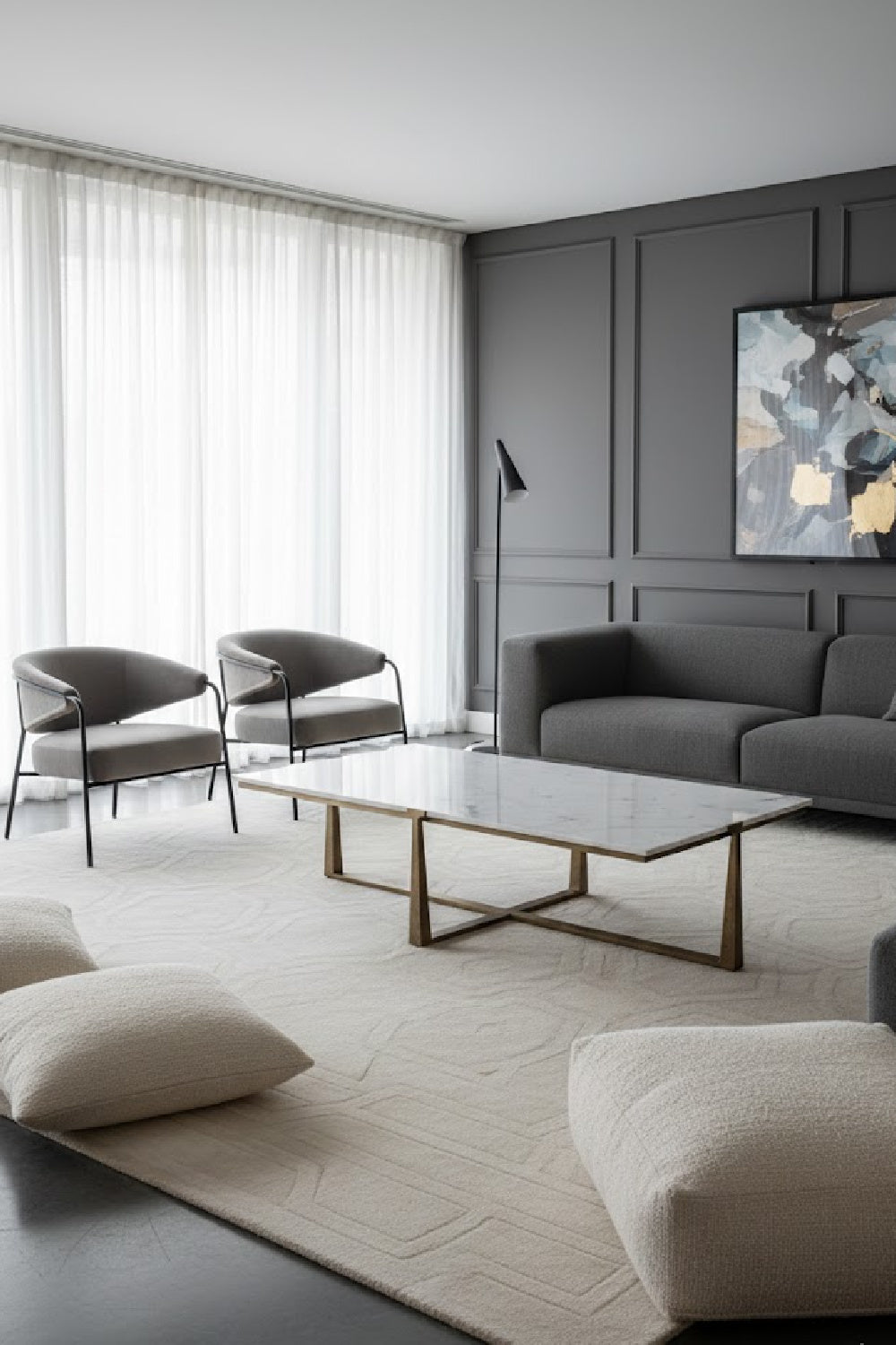 Rectangular White Marble Coffee Table by Splendido Cowell, alternate view 2