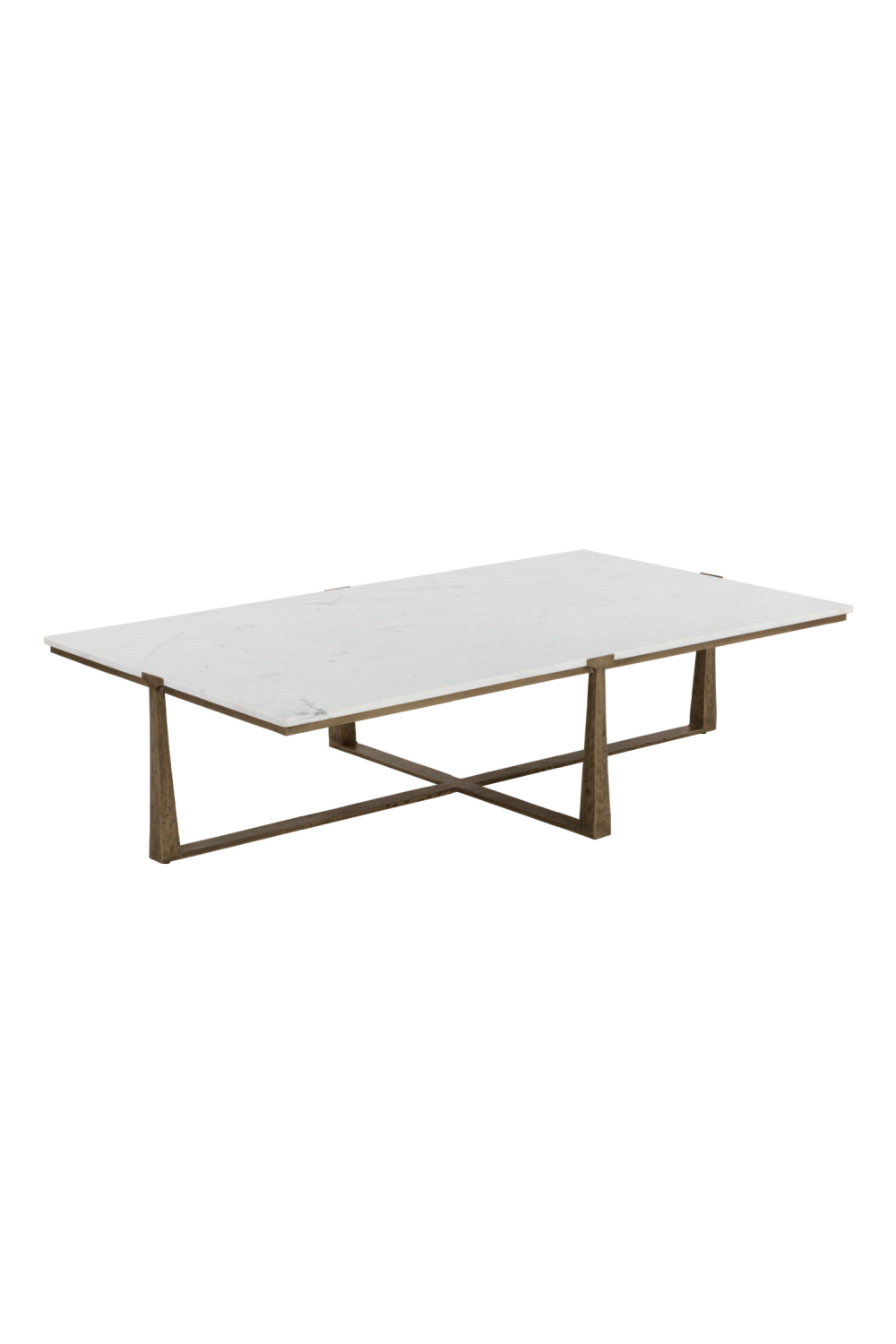 Rectangular White Marble Coffee Table by Splendido Cowell, alternate view 3