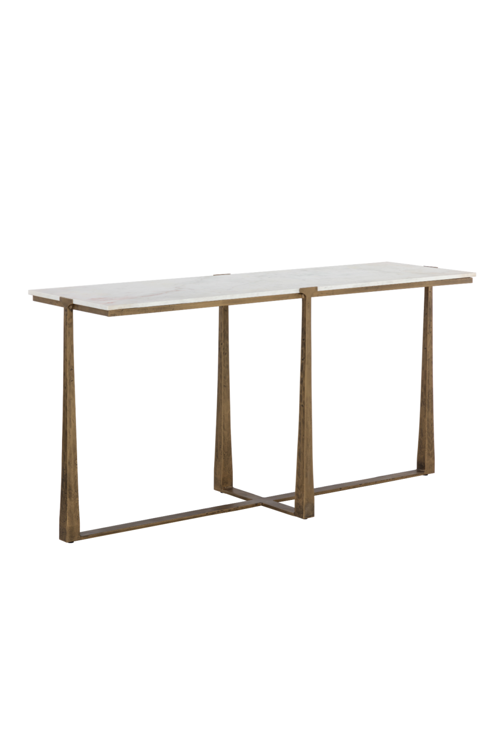White Marble Console Table by Splendido Cowell, alternate view 3