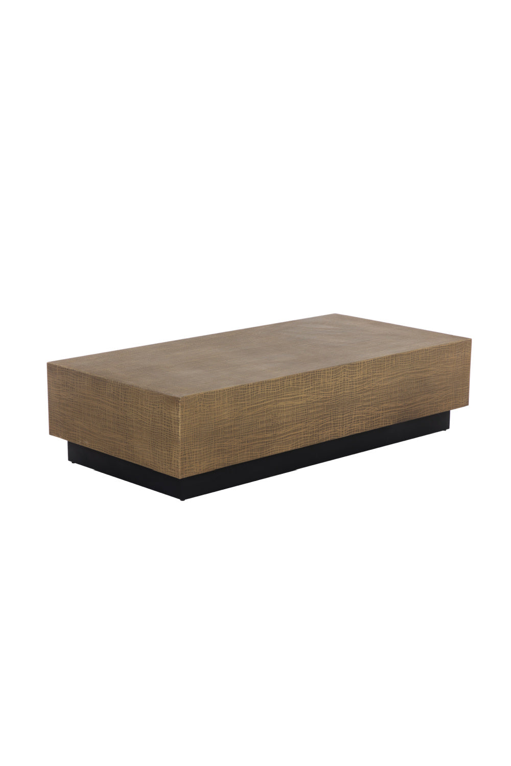 Etched Antique Brass Coffee Table by Splendido Albans, alternate view 3