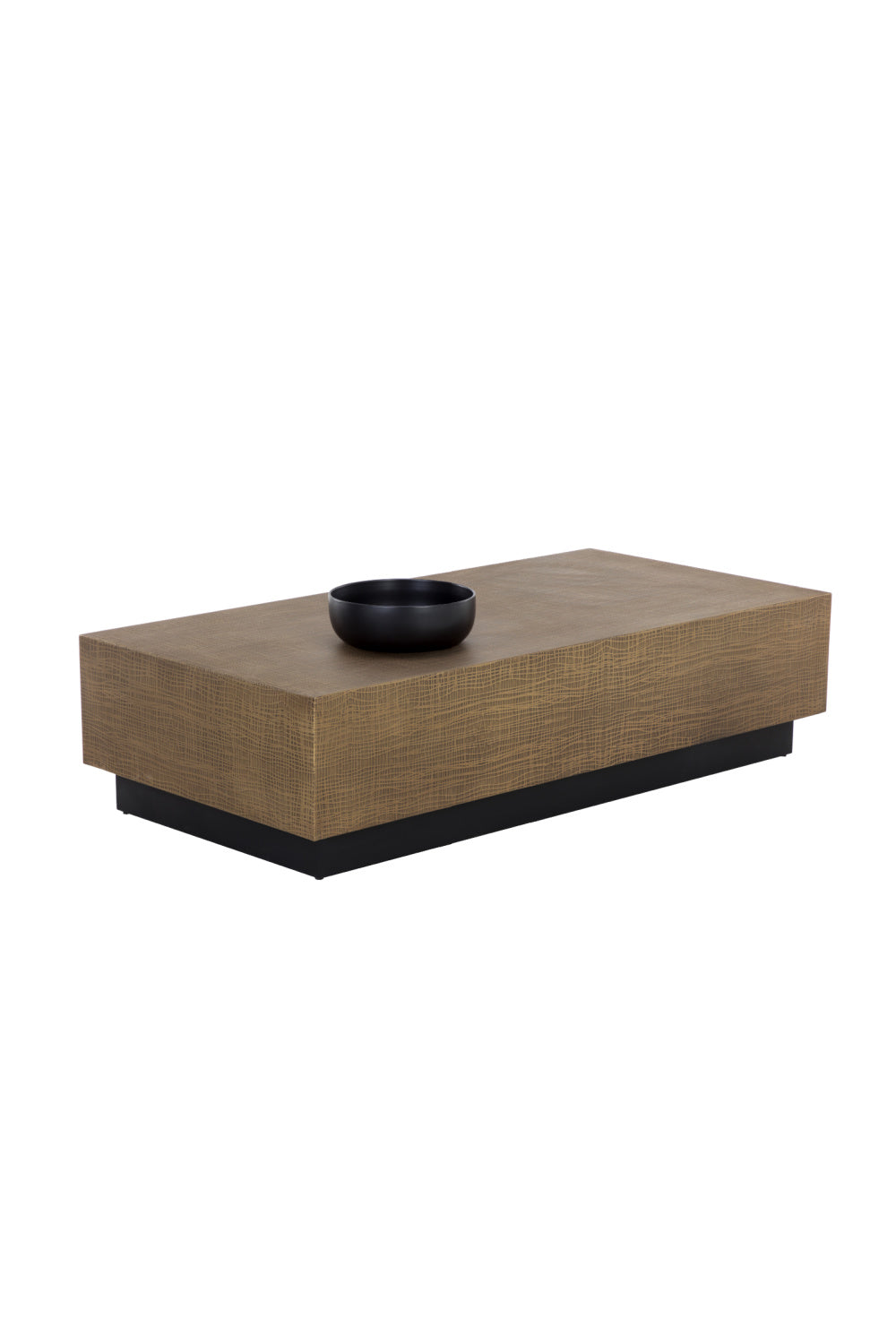Etched Antique Brass Coffee Table by Splendido Albans, alternate view 4