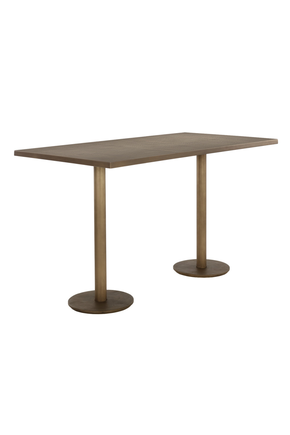 Antique Brass Rectangular Bar Table by Splendido Corina Dining Table, alternate view 3