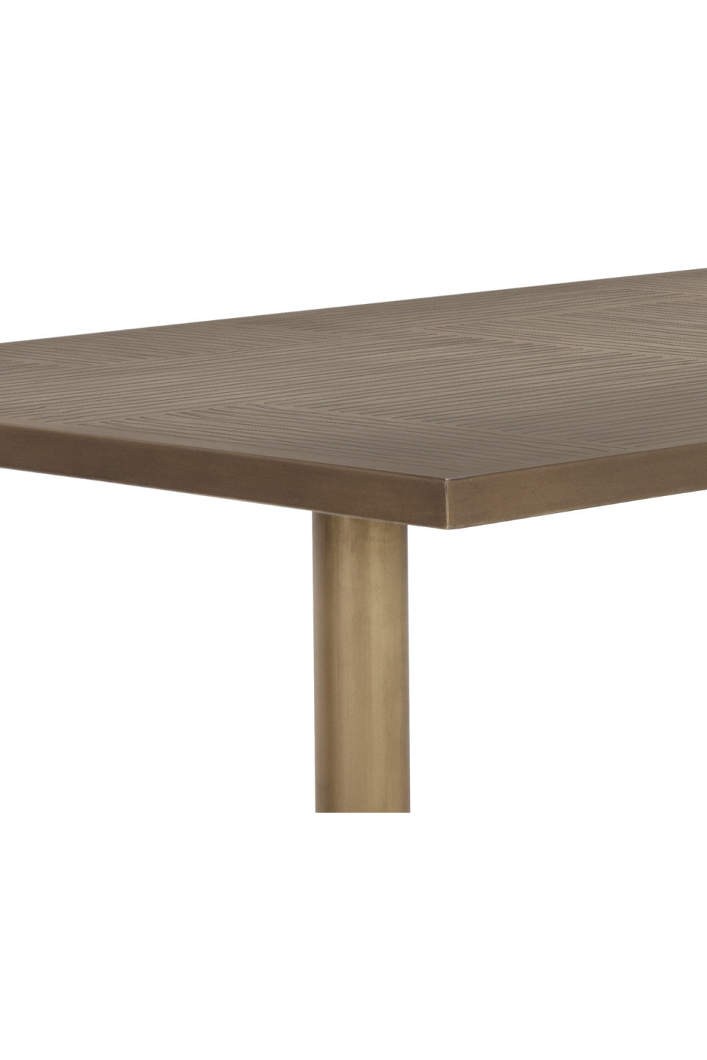Antique Brass Rectangular Bar Table by Splendido Corina Dining Table, alternate view 5