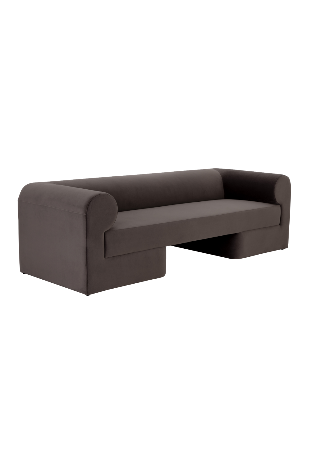 Dark Gray Contemporary Sofa by Splendido Ionic