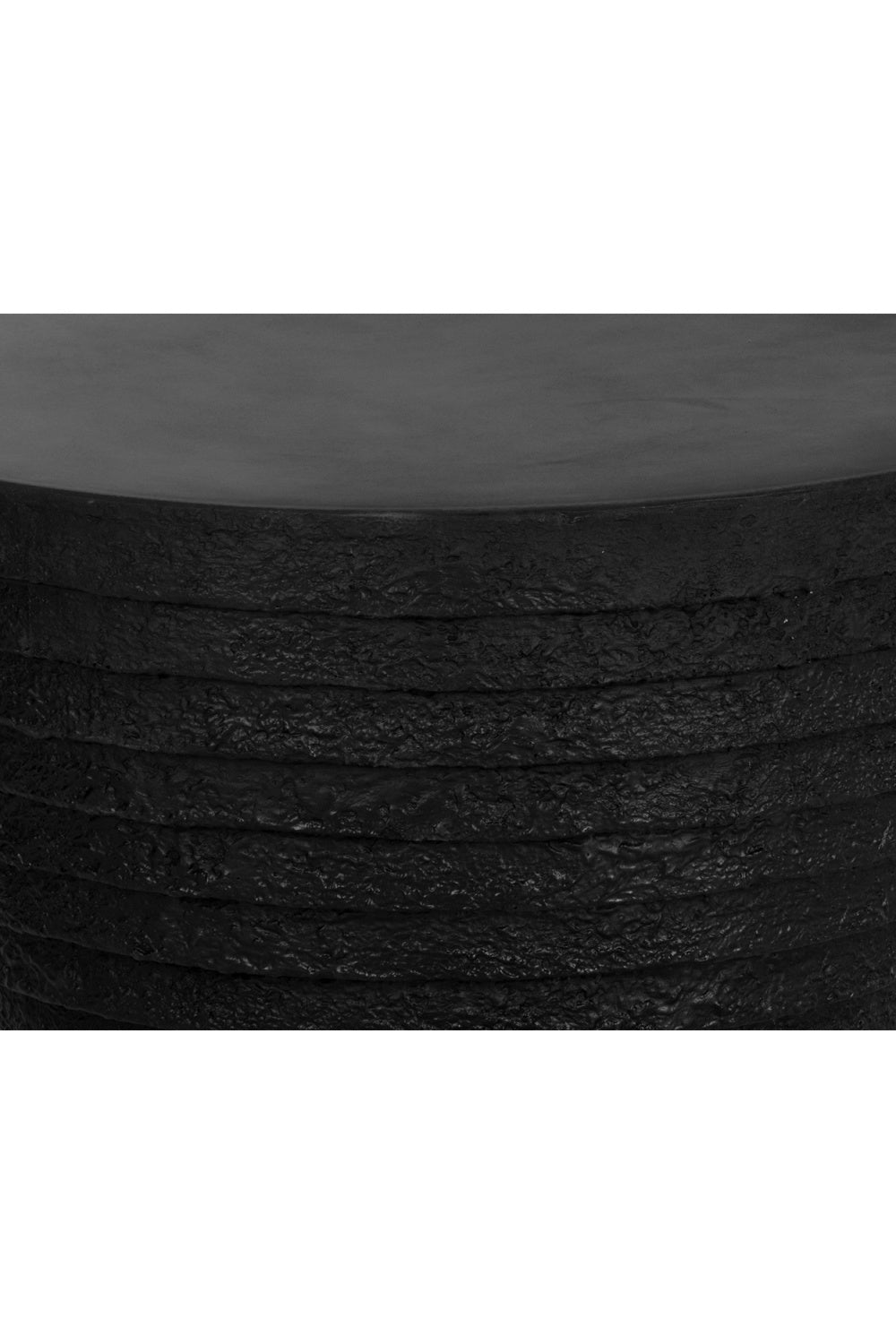 Black Curved Indoor/Outdoor Coffee Table by Splendido Mojave, alternate view 6
