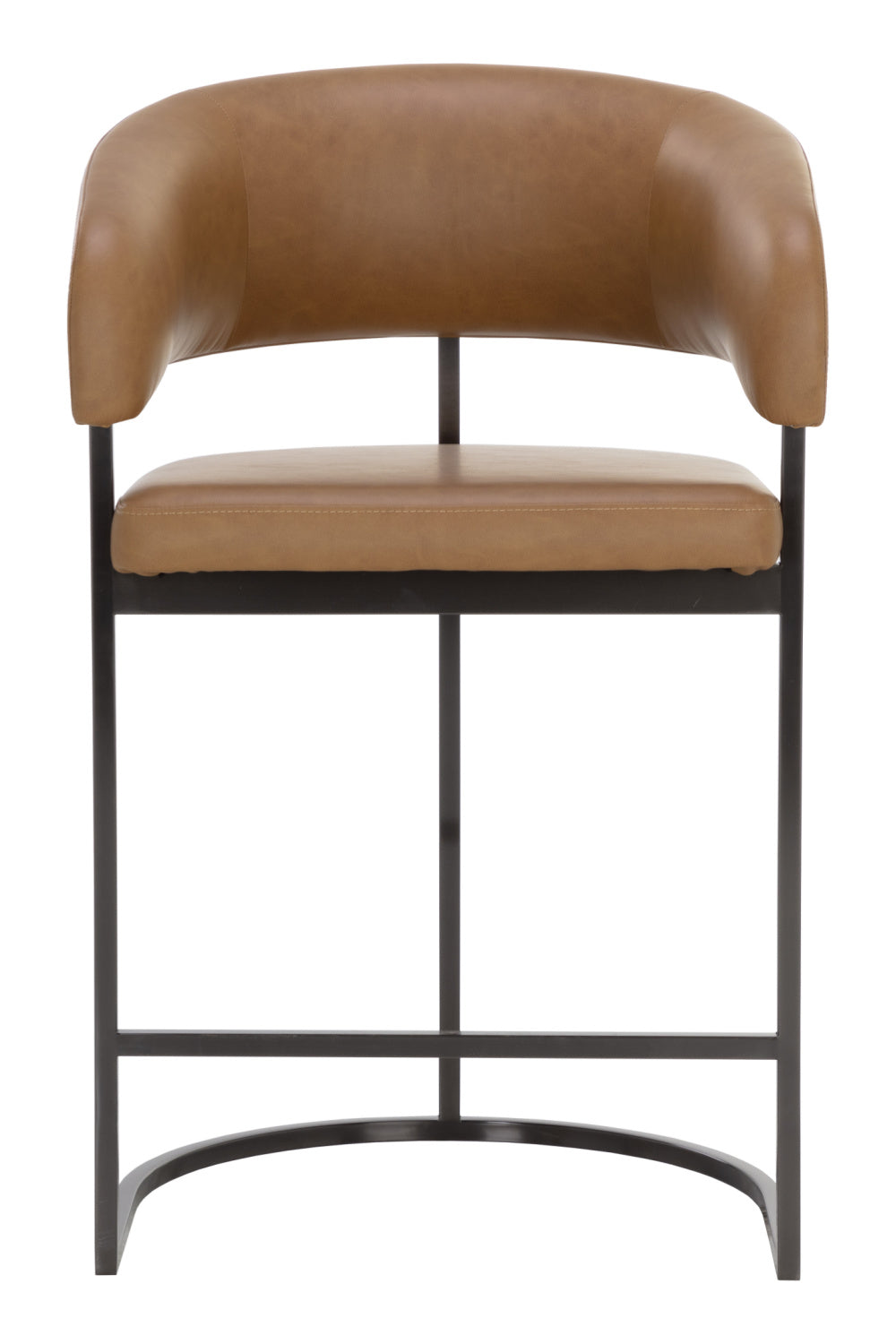 Modern European furniture - Brown Cantilevered Counter Stool - www.oroa.com