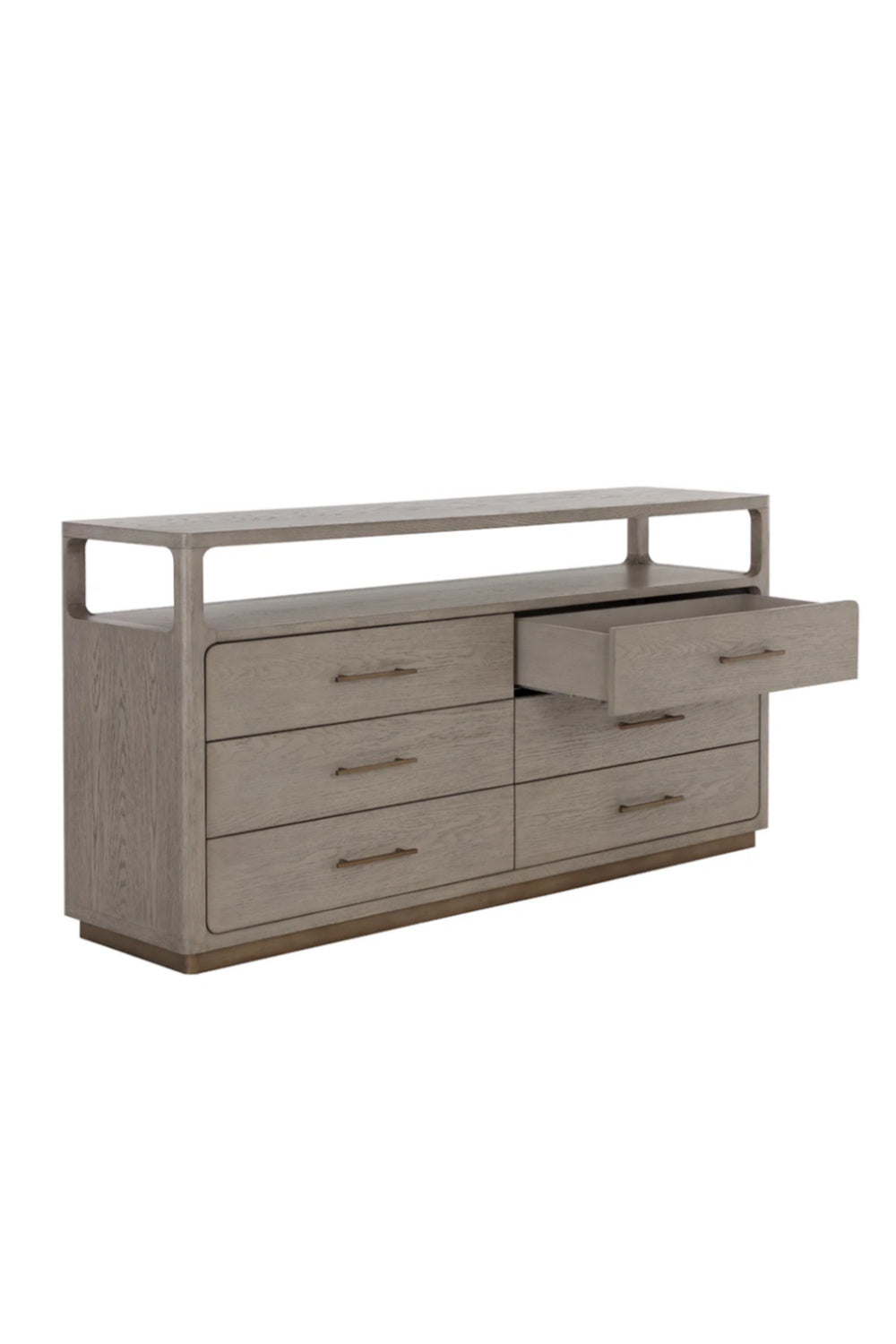 Modern European furniture - 6-Drawer Oak Veneer Dresser - www.oroa.com